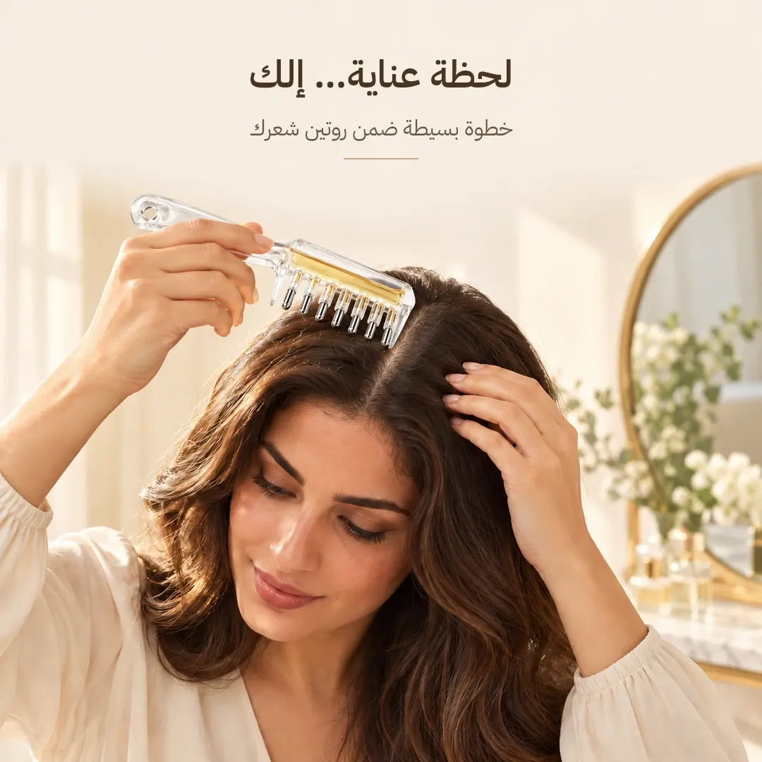 مشط توزيع الزيوت للجذور