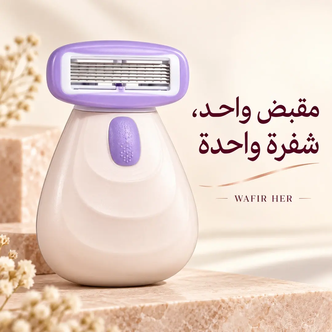شفرة إزالة الشعر الناعمة